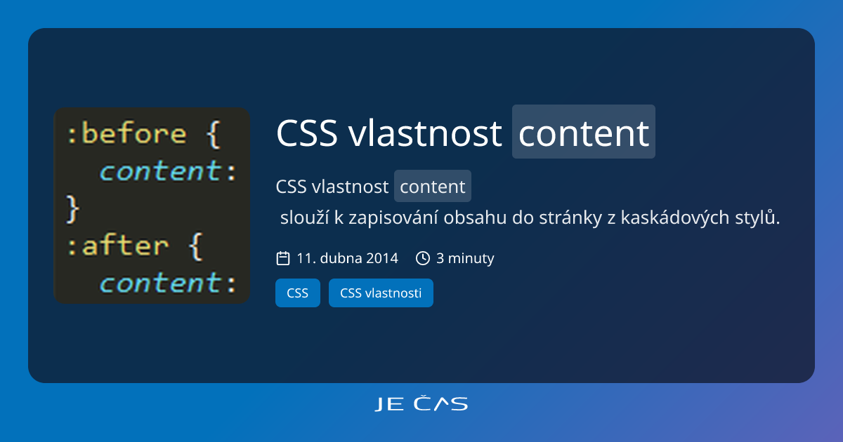 CSS content
