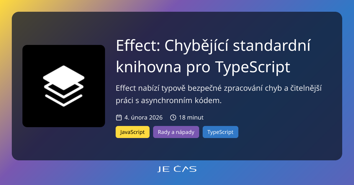Effect: Chybějící standardní knihovna pro TypeScript