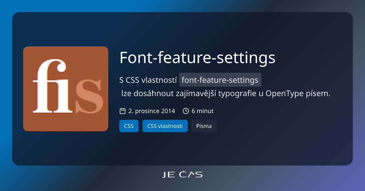 Font-feature-settings