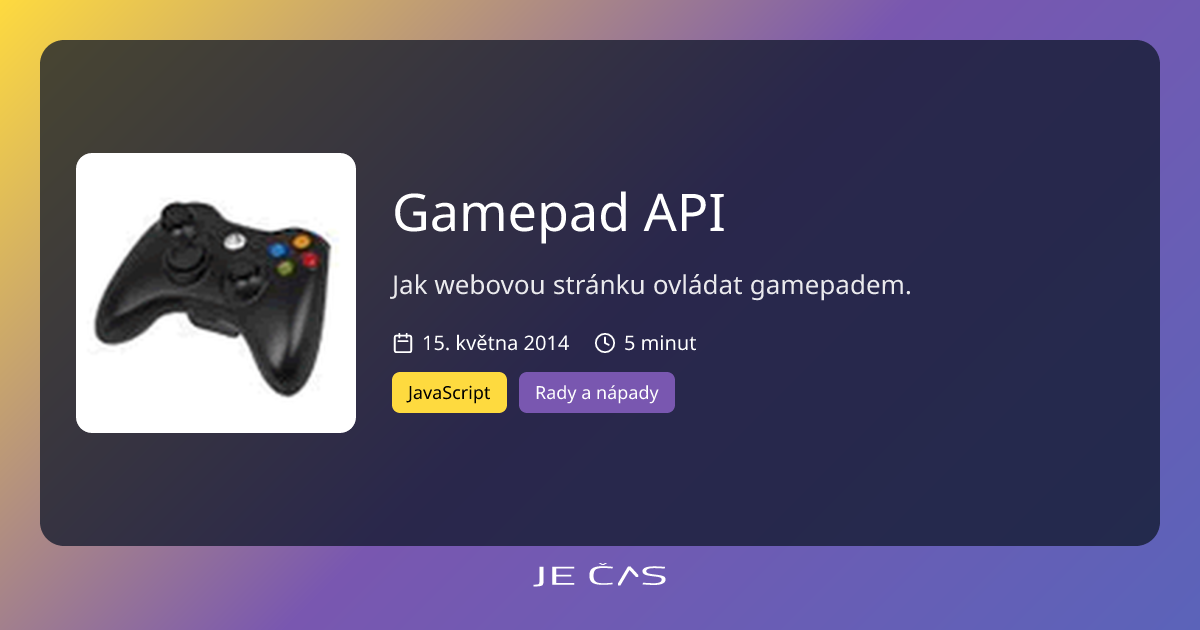 Gamepad API