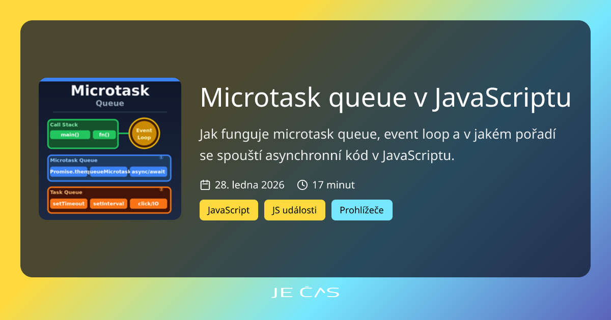 Microtask queue v JavaScriptu