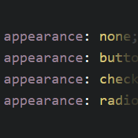 CSS vlastnost appearance