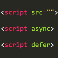 Připojení JavaScriptu s async a defer