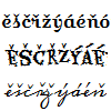 Česká písma (250 fontů)