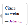 Citace v HTML