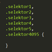 Maximální počet CSS selektorů