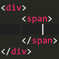 HTML div a span