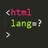 HTML atribut lang