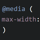 CSS @media queries