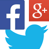 Facebook Like, Google Plus a Twitter tlačítka