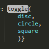 CSS toggle()