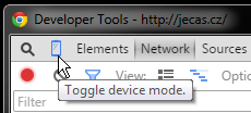 Device mode v Chrome