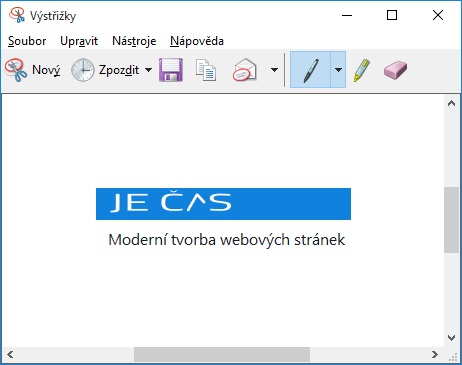 Výstřižky ve Windows