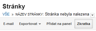 Přidání zkratky