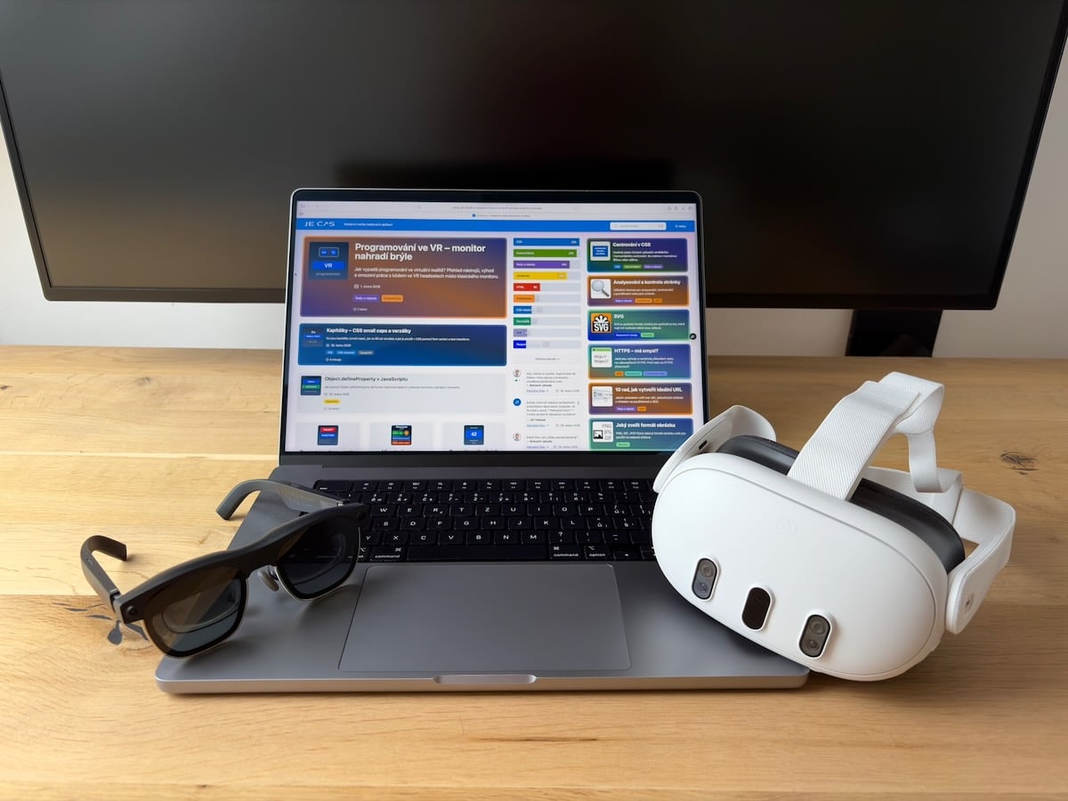 VR brýle pro programování